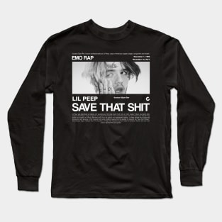 Camiseta T-Shirt Lil Peep Emo Rap Save That Shit Trap Algodão