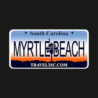 Myrtle Beach South Carolina License Plate T-Shirt