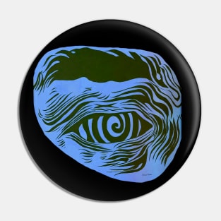 Blue Hypnotized Eye Pin