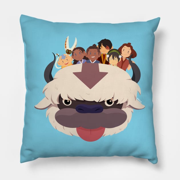 Team Avatar - Appa Blep Pillow by IKM218