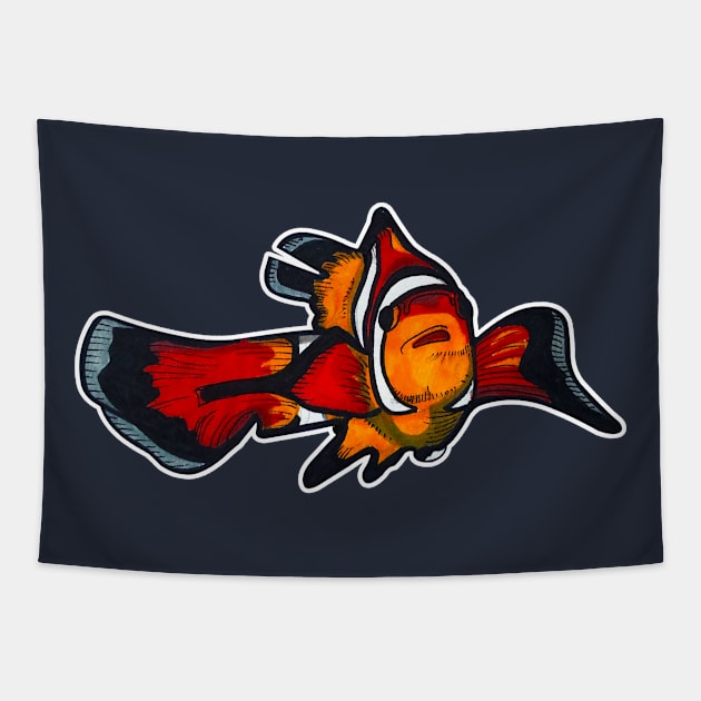 Clown Fish Tapestry by Cre8tiveSpirit