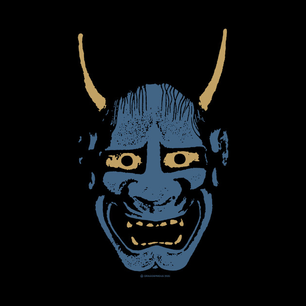 Blue Oni - Demon - Phone Case