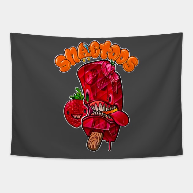 Mr.Strawberry Pop Tapestry by skinwerks