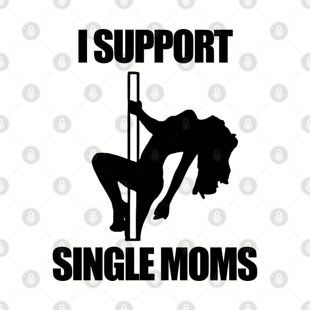 I Support Single Moms by  The best hard hat stickers 