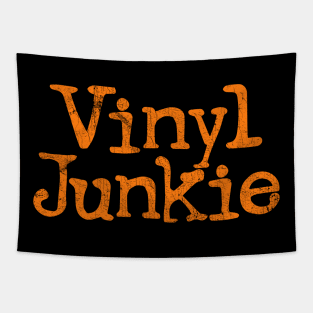 Vinyl Junkie ----- Vintage Look Design Tapestry