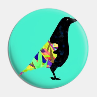 The Fashionista Crow Pin