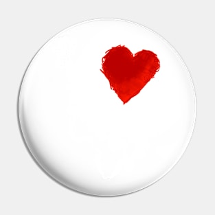 I Heart Africa (white) by Tai's Tees Pin