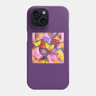 Behind The Mask Acrylic Painting Phone Case