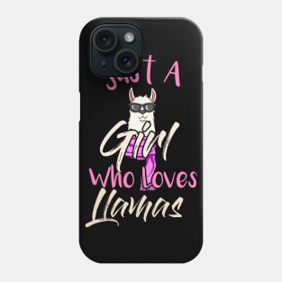 Just a girl who loves llamas Phone Case