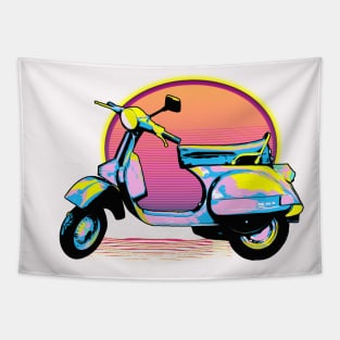 Vespa Sunset Tapestry