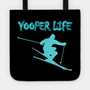 Yooper Life Skiing Mountains Tote