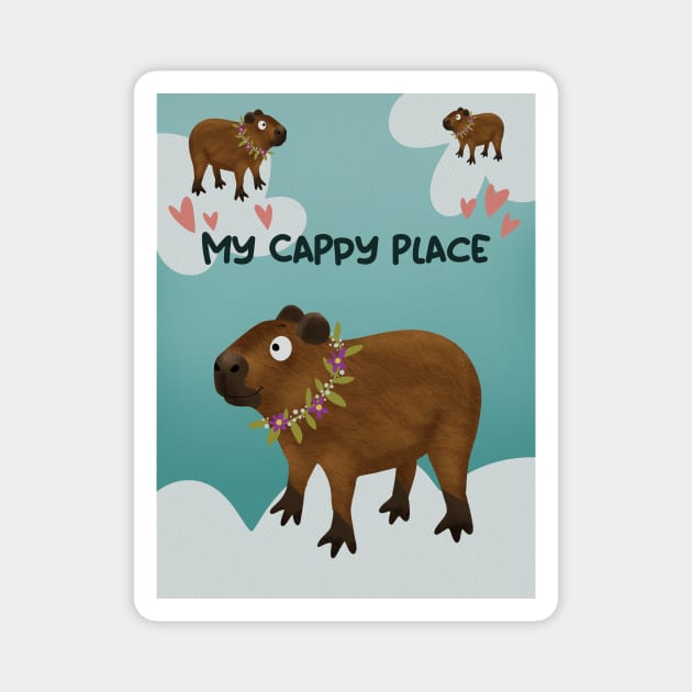 Capibara Magnet by LoneJensen