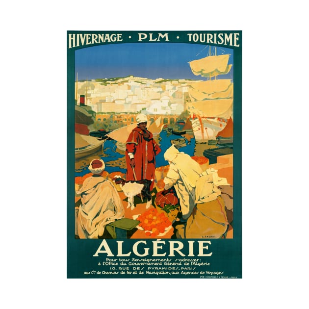 Vintage Travel Poster Algerie Hivernage PLM Tourisme by vintagetreasure