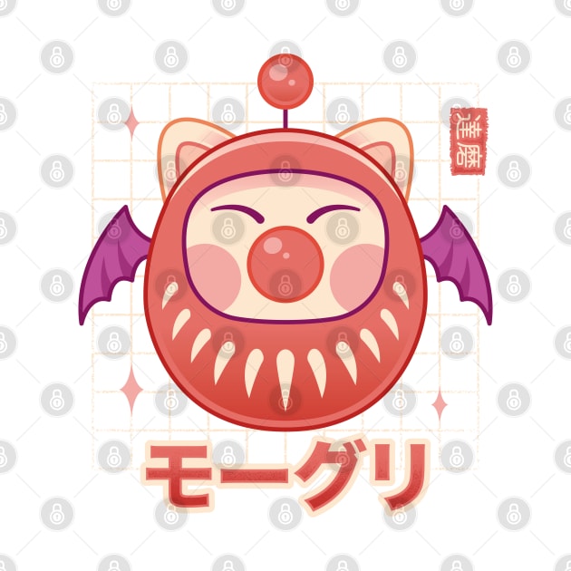 Moogle Daruma by Lagelantee