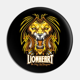 Lion Heart Pin