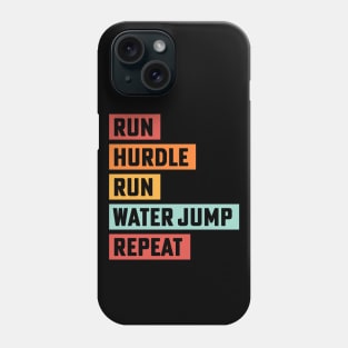 Steeplechase Track and Field Running Track Coach Phone Case