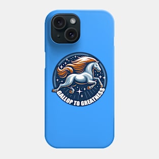 Gallop to Greatness: Spirited Horse's Triumph Phone Case