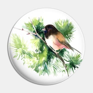 Dark-Eyed Junco Pin