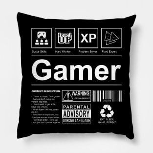 Gamer Label Pillow