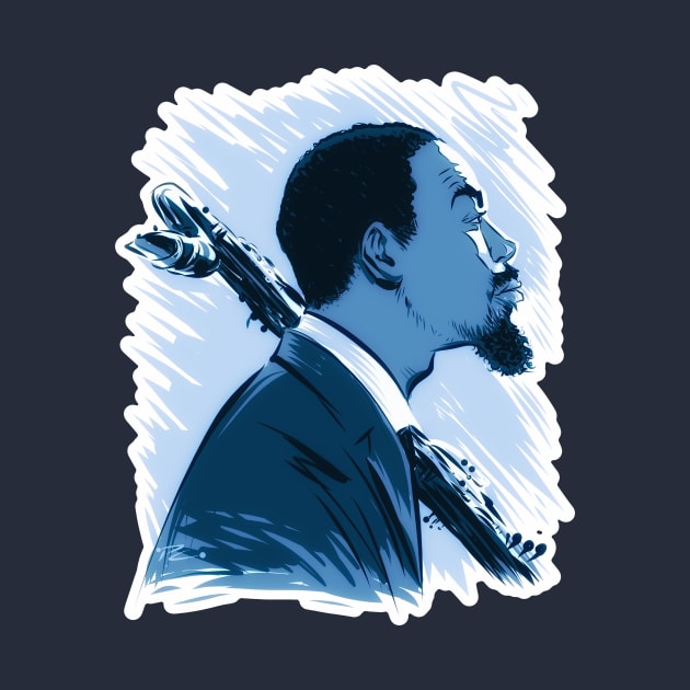 Eric Dolphy - An illustration by Paul Cemmick by PLAYDIGITAL2020