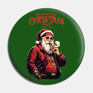 Rolling Up Some Christmas Spirit Pin