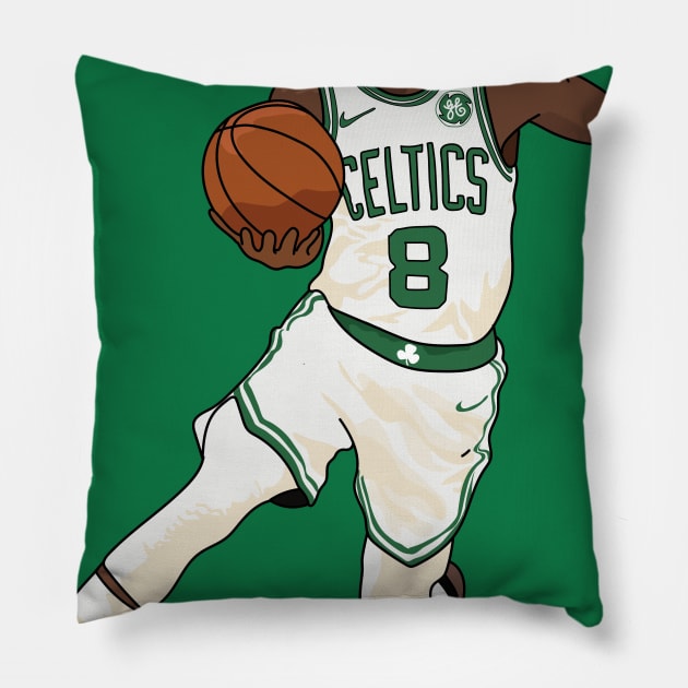 Kemba Walker Boston Celtics Pillow by xavierjfong