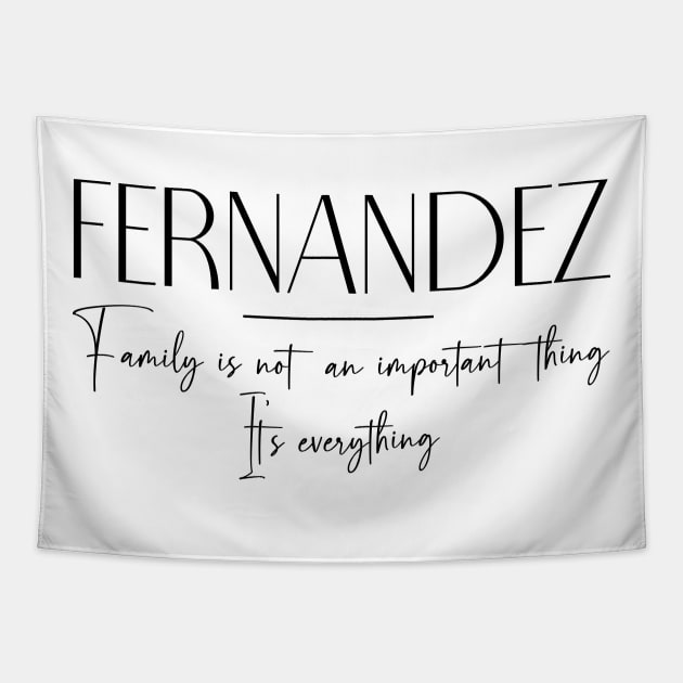 Fernandez Family, Fernandez Name, Fernandez Middle Name Tapestry by Rashmicheal