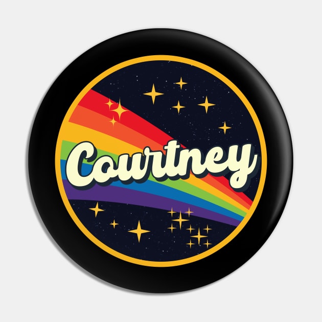 Courtney // Rainbow In Space Vintage Style Pin by LMW Art