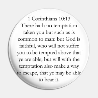 1 Corinthians 10:13 KJV Pin