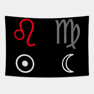 Leo Sun Virgo Moon Zodiac Sign Tapestry