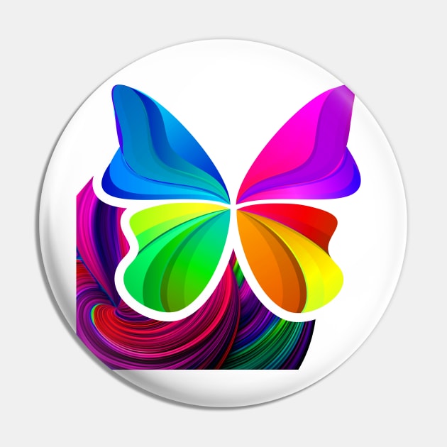 Butterfly Change and Transformation, Comfort, Hope, and Positivity Pin by PulsePeople