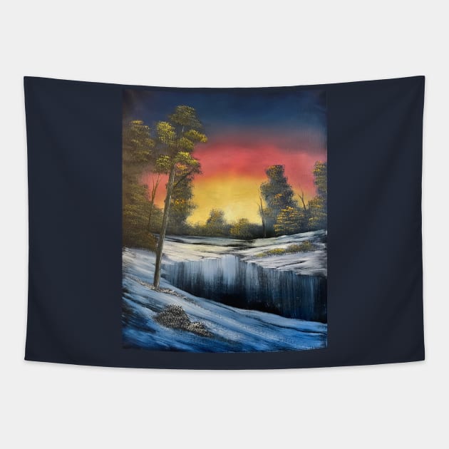 Golden Sunset Tapestry by J&S mason