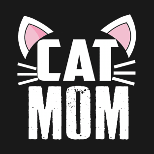 Cat Mom For Cat Lovers Family Matching T-Shirt T-Shirt