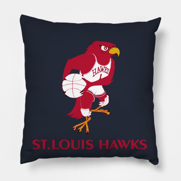 St. Louis Hawks Pillow by DistractedGeek