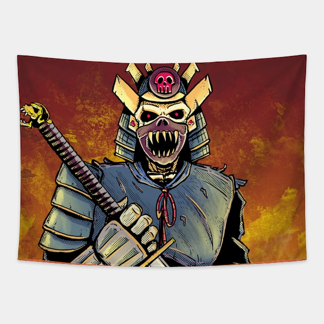 Warlord Rao Shung Tapestry by Rampageo Industries 