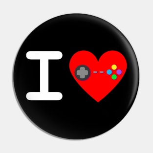 I Love Gaming Pin