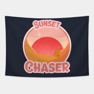 Sunset Chaser / Sunshine / Retro Design / Camping Lovers / Sunrise Tapestry