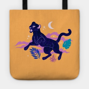 Light Blue Lion Tote