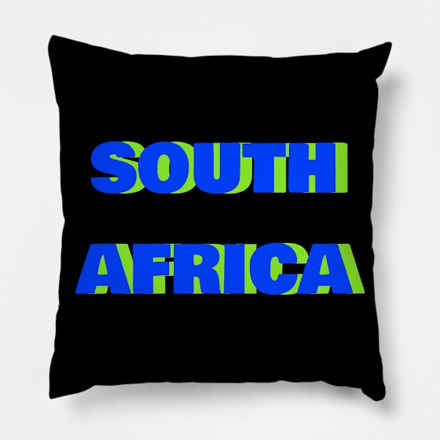 south africa Pillow by FromBerlinGift