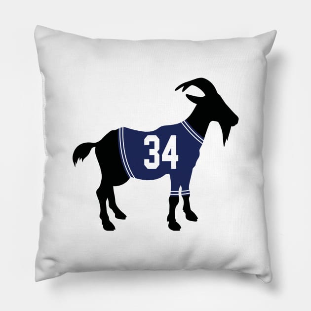 Auston Matthews Toronto Maple Leafs Jersey GOAT Pillow by cwijeta