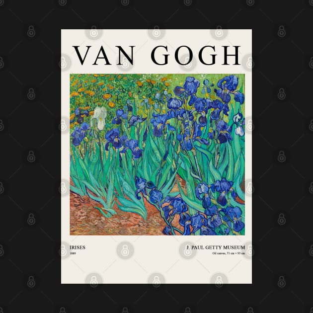 Vincent Van Gogh Irises (1889) Exhibition Design by VanillaArt