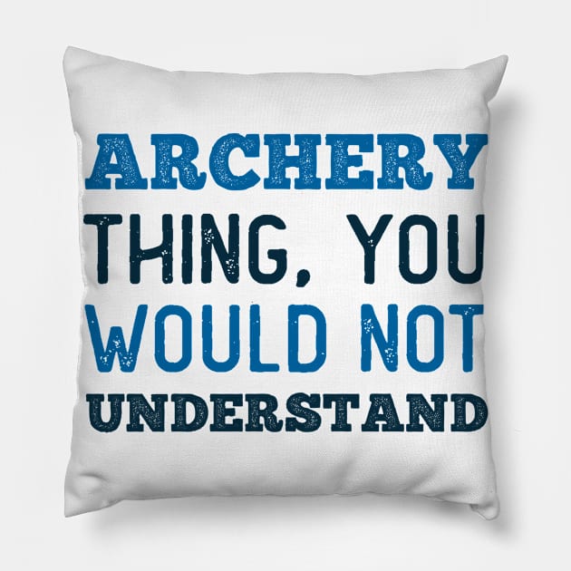 Archery Thing Pillow by neodhlamini