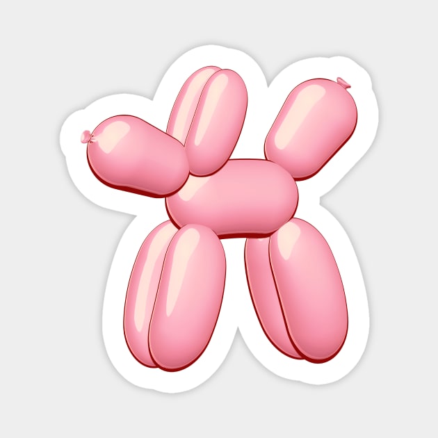 Balloon Dog Pink Magnet by AKdesign