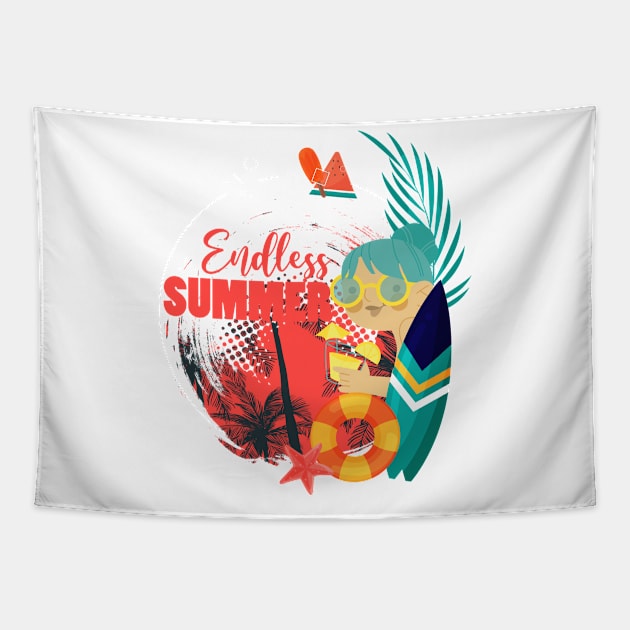 Endless Summer Tapestry by evolet store