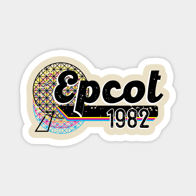 Epcot 1982 Retro Magnet by WearInTheWorld