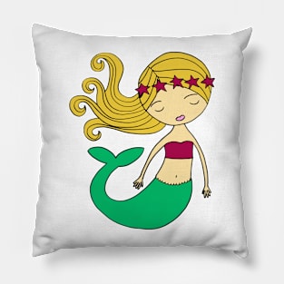 mermaid girl Pillow