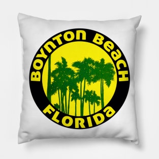 Boynton Beach Florida Keys Beach Ocean Travel Pillow