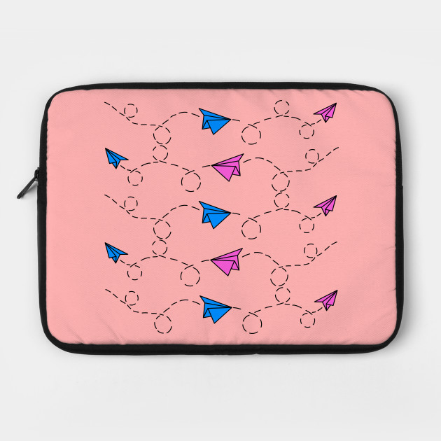 Pink and Blue Paper Planes