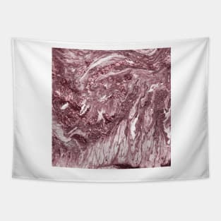 Rose gold marble rush - amethyst Tapestry