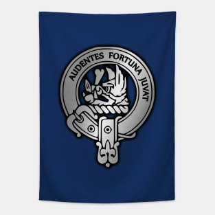 Clan MacKinnon Crest & Tartan Tapestry